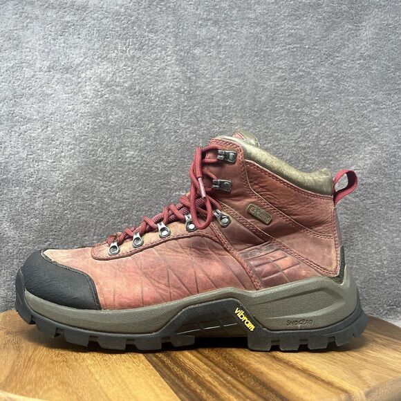 TEVA Riva Peak Mid eVent Hiking Waterproof Boots Red Leather Waterproof Womens 9 - Picture 3 of 10